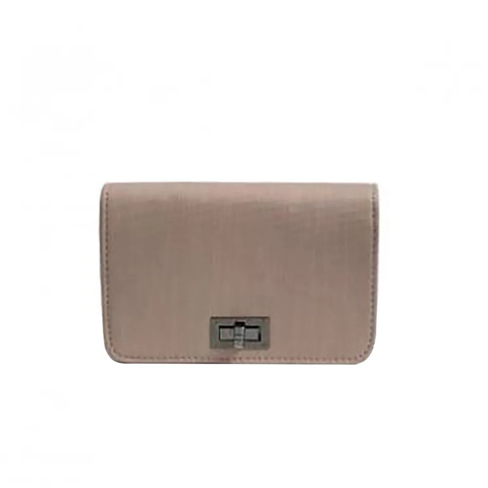 Модная простая маленькая квадратная сумка, женская сумка,, высококачественная искусственная кожа, на цепочке, для мобильного телефона, сумки через плечо# YL - Цвет: Розовый