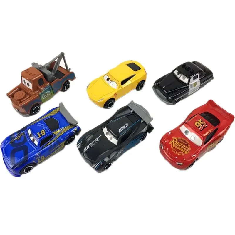 Disney Pixar машина 3 Lightning McQueen Jackson Storm Cruz Mater Mack Uncle Truck 7 шт./1:55 детская из сплава