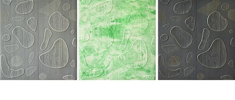 3pcs 3d elliptical brick pattern self-adhesive wall stickers living room bedroom XPE foam waterproof background wall paper
