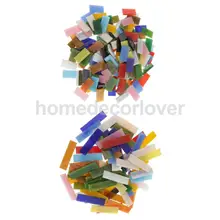 220 шт разных размеров прямоугольные стекловолокнистые мозаичные плитки для рукоделия материал