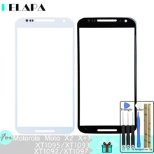 Передняя Сенсорный экран Стекло внешний Стекло объектив для Motorola Moto X2 X+ 1 XT1095 XT1093 XT1097 XT1092(без Сенсорный экран)+ Инструменты