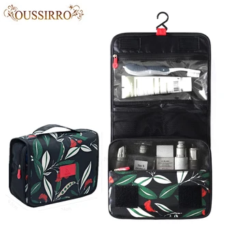 

fashion Women beauty makeup bags Travel Nylon cosmetics bags water-proof bathroom organizer of portable bath hook washing up bag