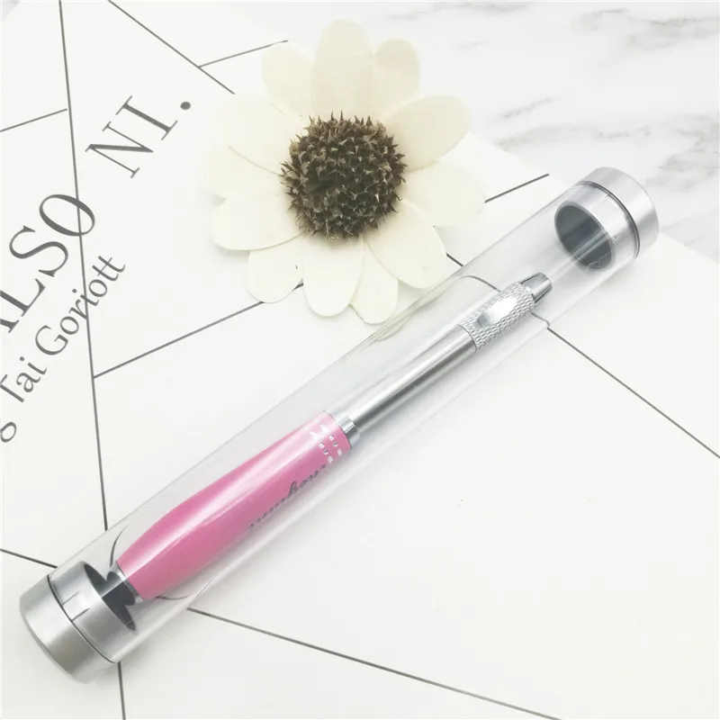 

Round Clear Tattoo Microblading Pen Storage Box Eyebrow Manual Pencil Protective Cover Permanent Makeup Tool Art Organizer