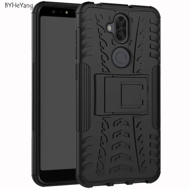 Чехол BYHeYang для Asus Zenfone 5 Lite ZC600KL бронированный ударопрочный чехол-подставка из ТПУ