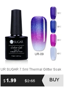 Ur Sugar 7,5 мл Блестящий Гель-лак розовый блеск замачиваемый УФ-гель для ногтей лак фиолетовая серия Гель-лак для нейл-арта