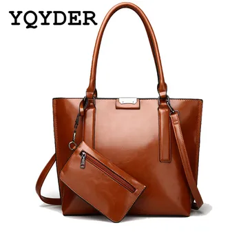 

Large Leather Vintage Tote Bags Women Designer Handbags Sac High Quality Casual Composite Bag New Shoulder Bag Ladies Coin Purse