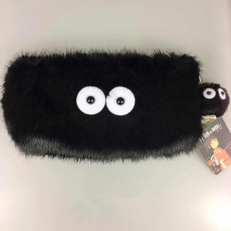 

23cm Fairydust Spirited Away My Neighbor Totoro Susuwatari Lovely Stuffed Plush Doll Toy Keychain Cover Coin Reversible Bag