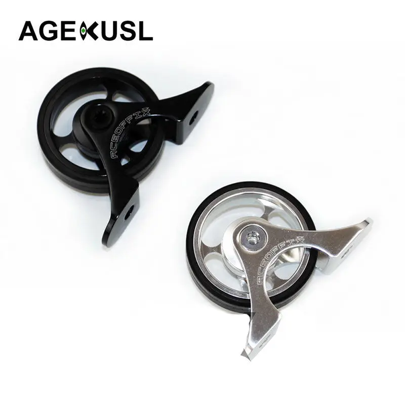 Details about / Folding Bike Easy Wheel Easywheel Mudguard Roller Wheel Tire Component Parts
