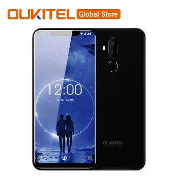 OUKITEL C12 Face ID 6,1" 19:9 Android 8,1 3300 мАч смартфон MTK6580 четырехъядерный 2 Гб ОЗУ 16 Гб ПЗУ отпечаток пальца Разблокировка мобильного телефона