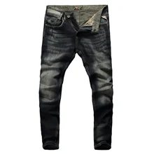 2019 New Fashion Classical Jeans Men Vintage Designer Cotton Denim Pants Slim Fit Retro Washed Ripped Jeans For Men Trousers 2019 New Fashion Classical Jeans Men Vintage Designer Cotton Denim Pants Slim Fit Retro Washed Ripped Jeans For Men Trousers