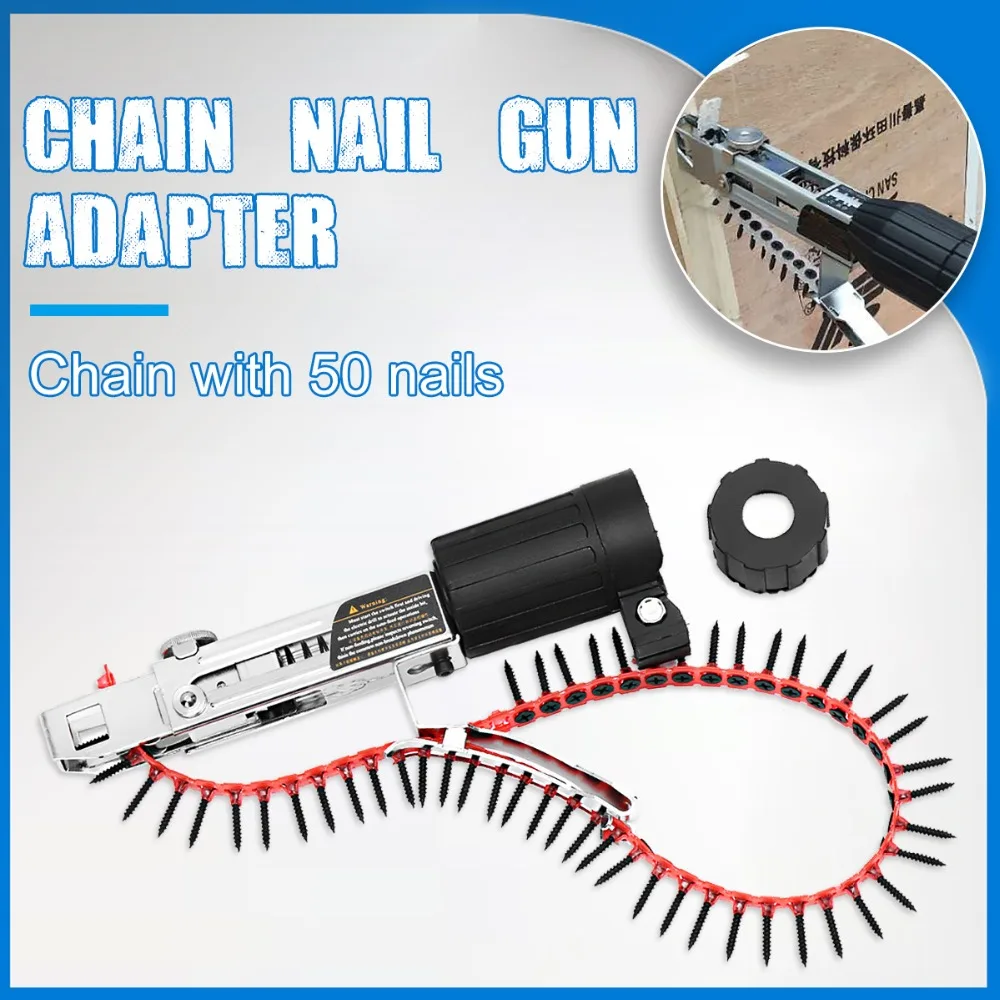 Drillpro-Automatic-Chain-Nail-Gun-Adapter-Screw-Gun-for-Electric-Drill-Woodworking-Tool-Cordless-Power-Drill