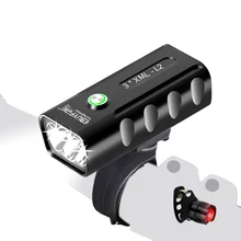 

L2 T6 Bicycle Front led Light 3 mode Cycling Lamp Built in Battery USB Charging for phone
