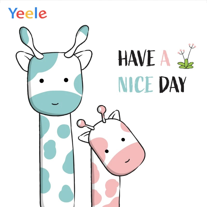 

Yeele Photocall Nice Day Giraffes Room Painting Photography Backdrops Personalized Photographic Backgrounds For Photo Studio