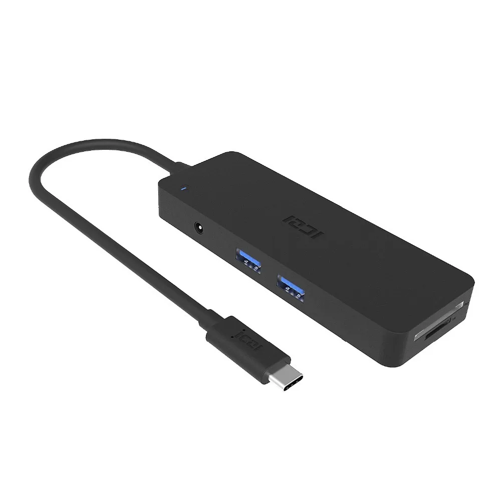 ICZI 8 в 1 USB C концентратор type C до 4 * USB 3,0 + SD/TF кард-ридер + 2 * USB C порт для передачи данных с блоком питания для ноутбука Macbook Pro