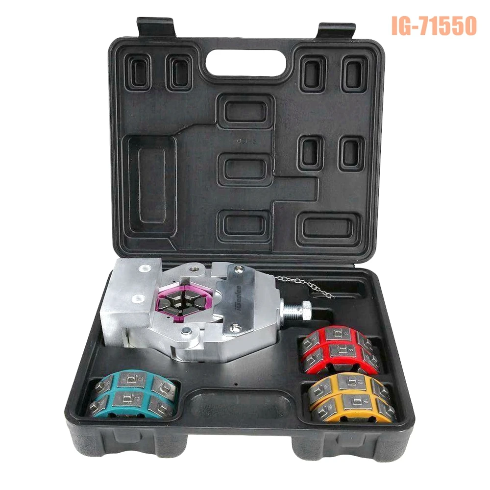 

iGeelee Hose Crimper Kit 71550 handheld hose crimping tool with additional die set #8, #10, #12 Reduced Barrier Die