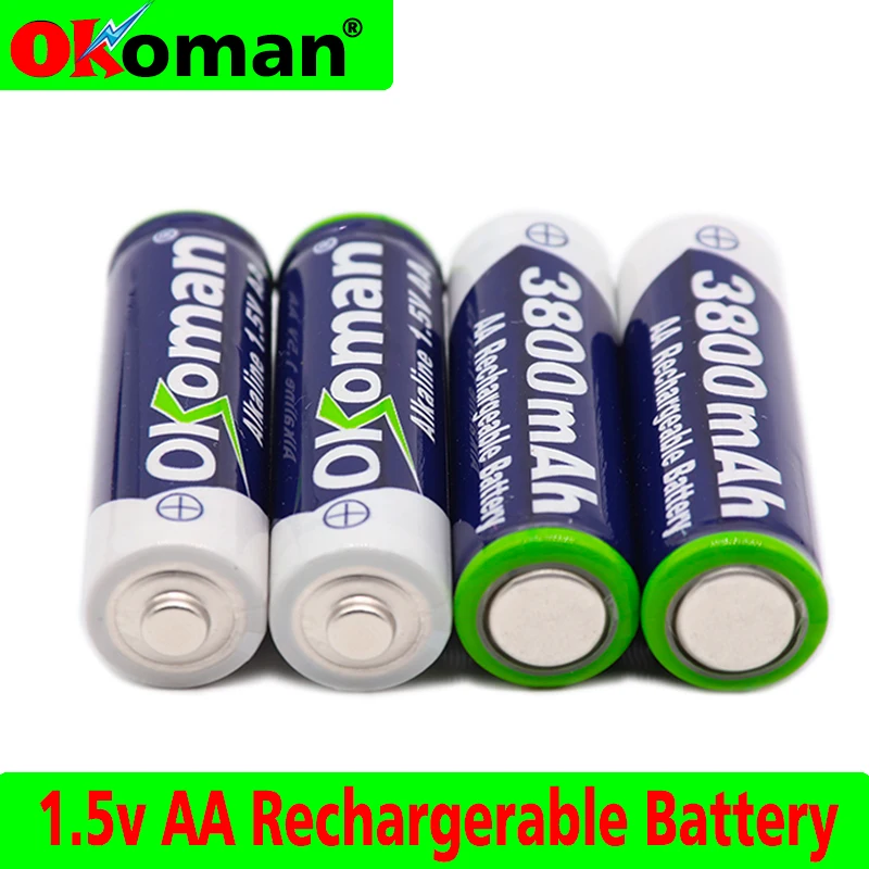 Тег 3000 MAH перезаряжаемый аккумулятор AA 1,5 V. Перезаряжаемый Alcalinas drummey для игрушек светоизлучающий диод