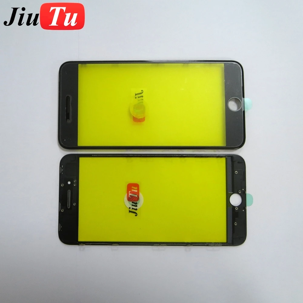 OEM 3 in 1 Cold Press Glass with Bezel Frame +OCA Adhesive Sticker Film For iPhone 8G 8 plus LCD Screen Refurbishment Jiutu (14)