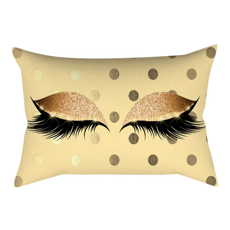 Hot Pink Golden Lash Out Soft Velvet Cushion Cover 30x50cm Marble Pillow Cover Bedroom Sofa Decoration Pillow Cases Cushion#3D24 (7)
