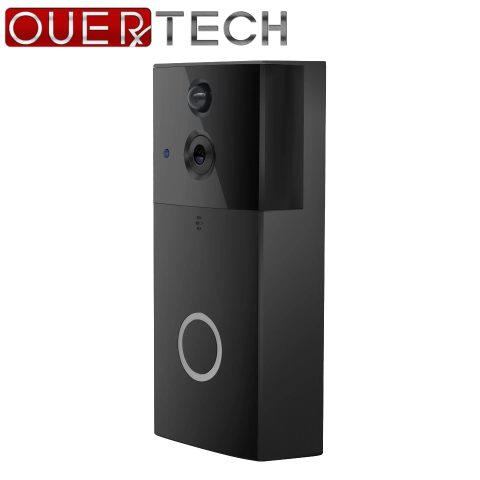 OUERTECH видеодомофон дверной звонок WIFI камера для квартиры ИК сигнализация
