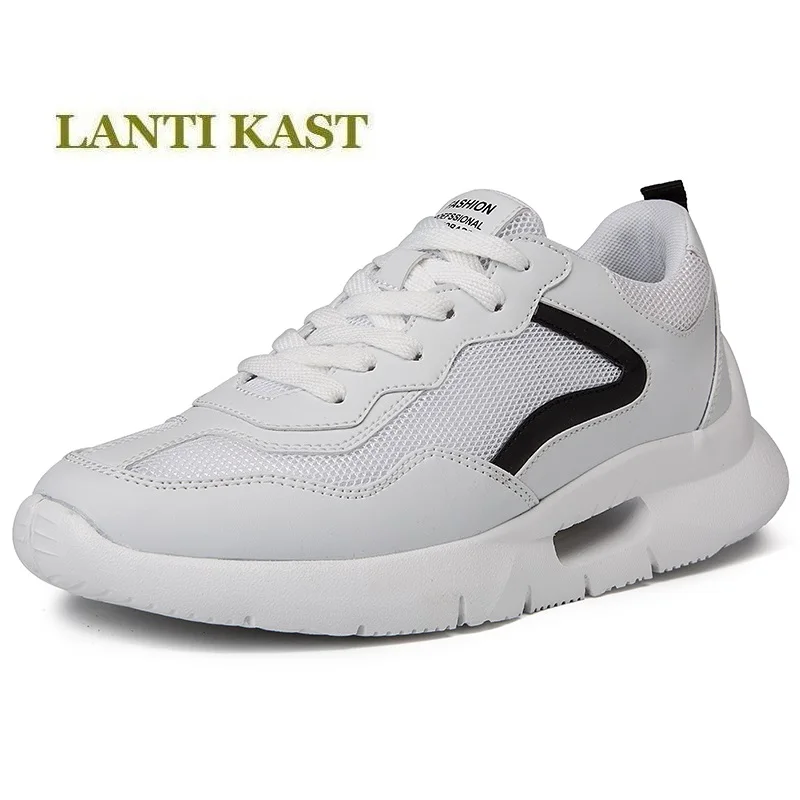 

2019 new man Fashion simplicity match white Leisure sports shoes Light comfortable fit Antiskid running shoes