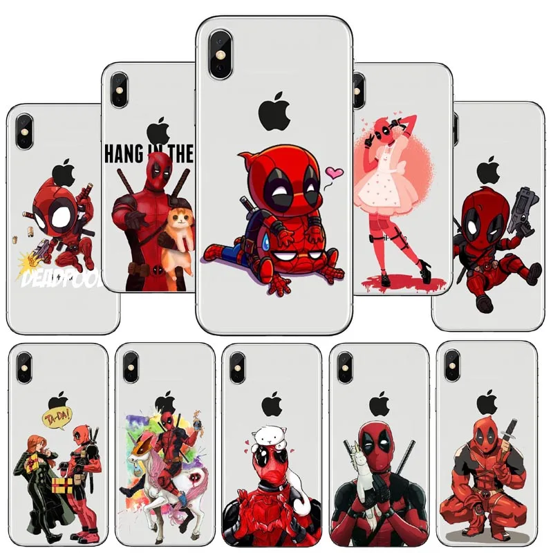 

Marvel Comics DC Comics Iron spiderman Rainbow horse Die shi Soft silicone Phone Case For iphone 7 XS Max 6S 8 plus XR 10 cover