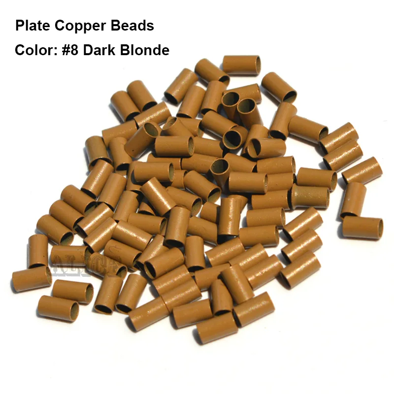 Borda da Placa de Cobre Anel para o Cabelo Micro Anéis Contas Dreadlocks Manguito 1000 Pçs – Lote Extensão 3.4*3.0*6.0mm Mod. 125831