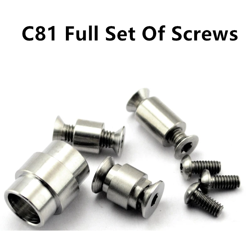 

Full Set Titanium Alloy Nail For Knife C81 Screw Spider Handle Screw C81 Para/2 Blade Screw EDC Knife C81 Full Set Of Screws