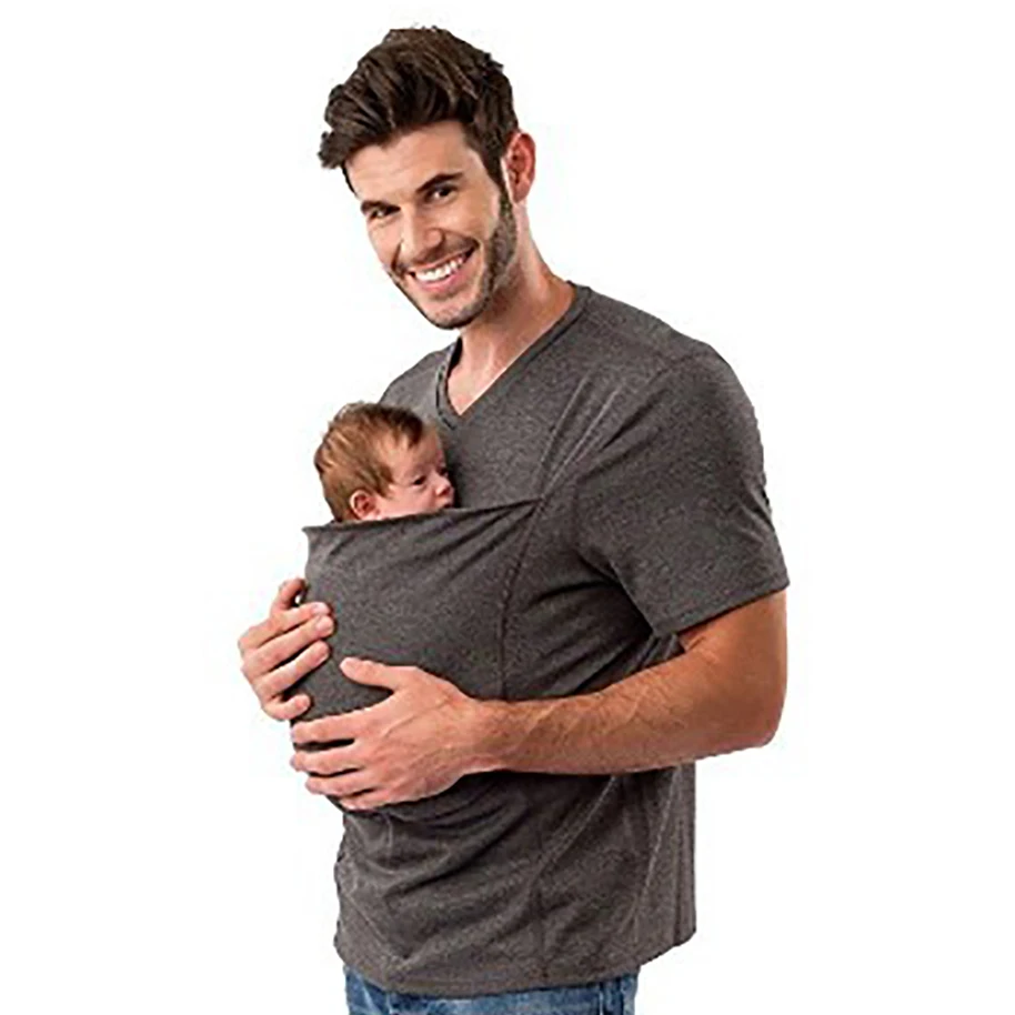 2017 Parenting Baby Carrier Father Kangaroo t shirt Men t-shirt Pokemon Mens Short Sleeve Shirt Crossfit tshirt game of throne