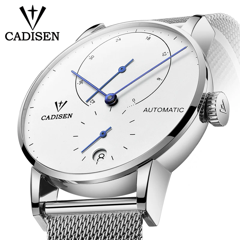 Meilleur Mens Montres CADISEN 2018 Top Marque De Luxe Automatique Mécanique Montre Hommes En Acier Plein D affaires Étanche Mode Sport Montres