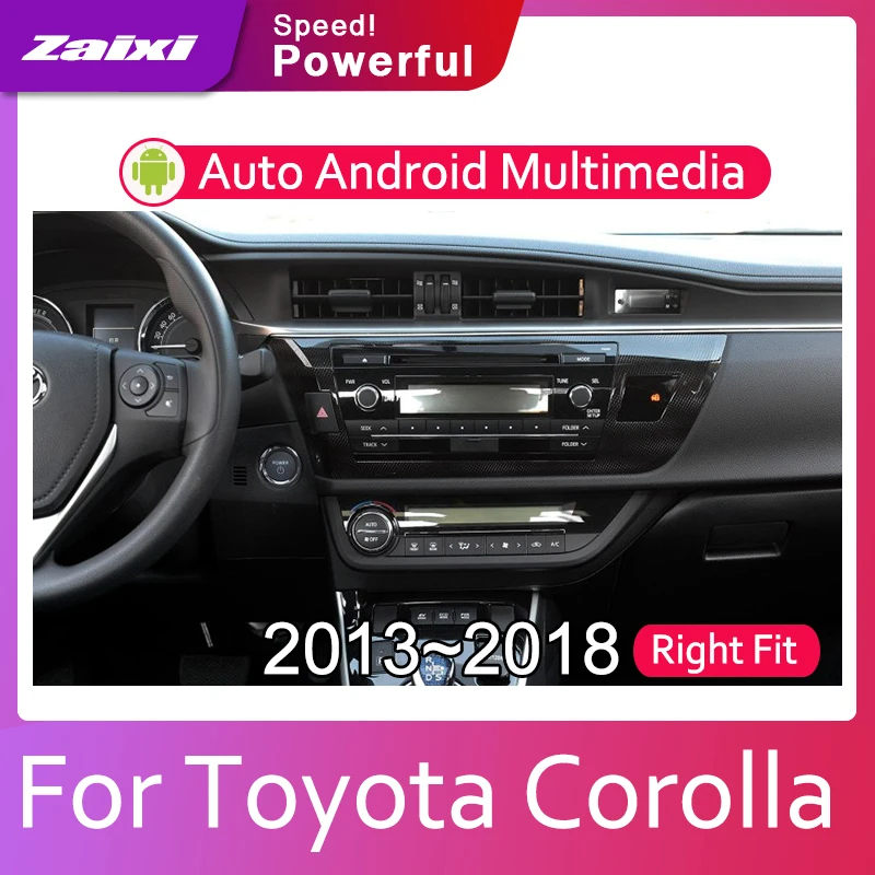 Flash Deal ZaiXi 2din Car multimedia Android Autoradio Car Radio GPS player For Toyota Corolla 2013~2018 Bluetooth WiFi Mirror link Navi 5