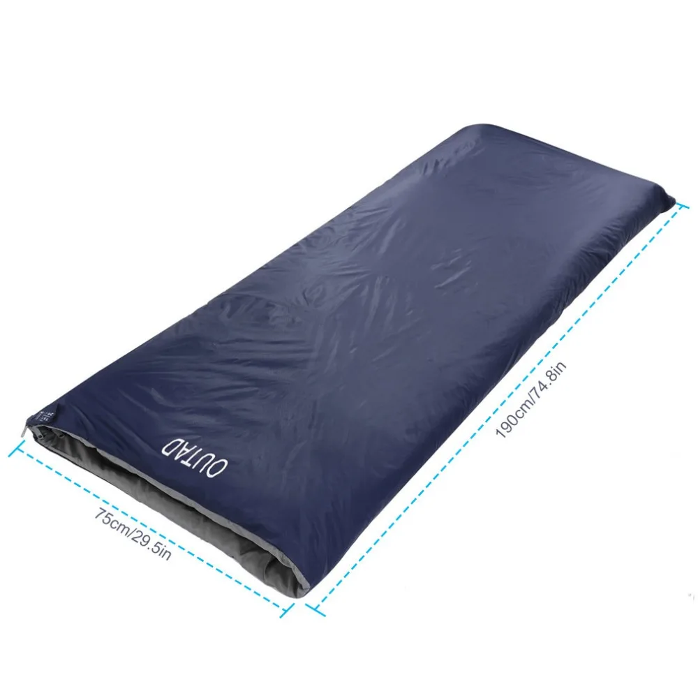 OUTAD Multifuntion мини водостойкий дышащий ультра-легкий конверт спальные мешки 320D для кемпинга путешествия пешего туризма