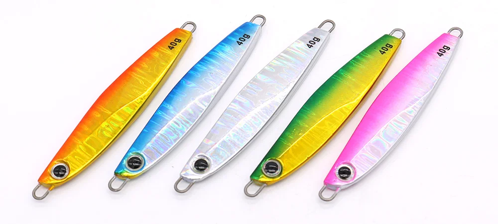 Iscas de Pesca Equipamento de Pesca de Água Jig de Metal Castfun Fundição 30g 40g 60g Jigging Jig Iscas Jig Isca Lenta Atum Baratos Salgada 9 iscas barato pesca equipamento de água salgada
