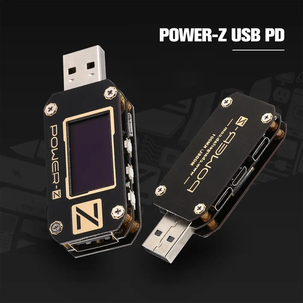 ChargerLAB POWER-Z USB PD напряжение и пульсация тока двойной тип-c тестер KM001C зеленый Защита окружающей среды