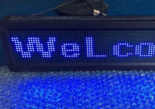 Бег текст ledsemi-открытый indoorled дисплей синий p10 светодиодные вывески 16* 128dot светодиодная вывеска проста в использовании синий светодиодный рекламный знак