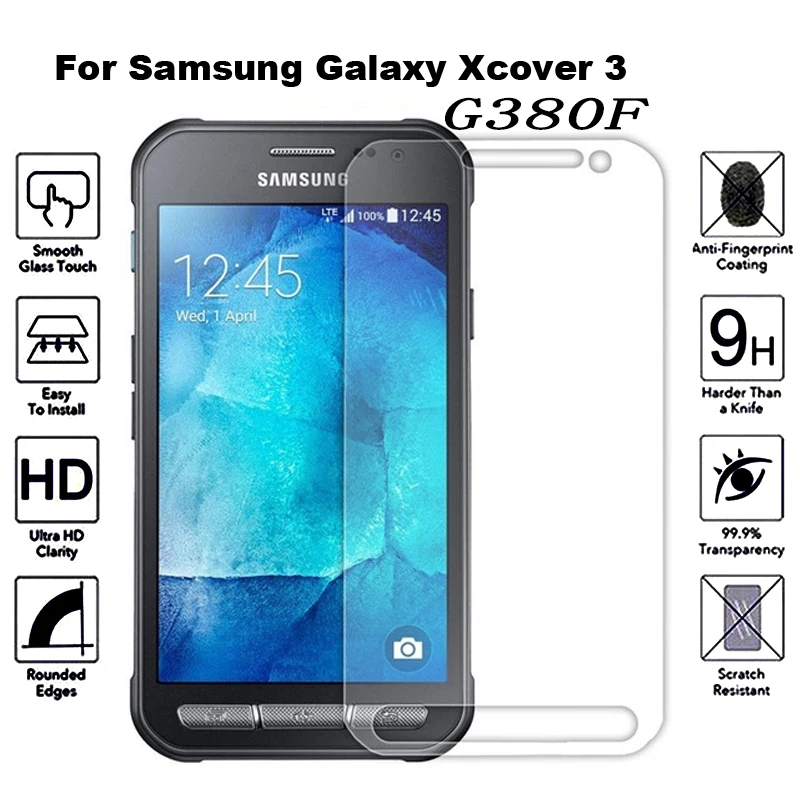 2 шт закаленное стекло для Samsung Galaxy Xcover 4 3 S8 Active G380F G390F Взрывозащищенная защитная
