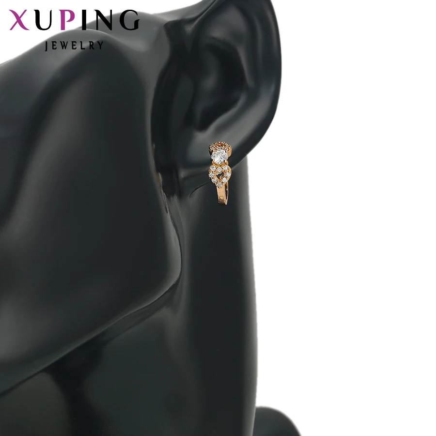 Xuping модные элегантные круглые дизайнерские серьги для женщин обручи серьги ювелирные изделия подарки на день благодарения S42.1-90500
