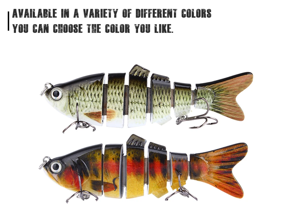 leqemao 1PCS Multi Jointed Hard Bait 10cm 18.5g Lifelike Wobblers Fishing Lure 5