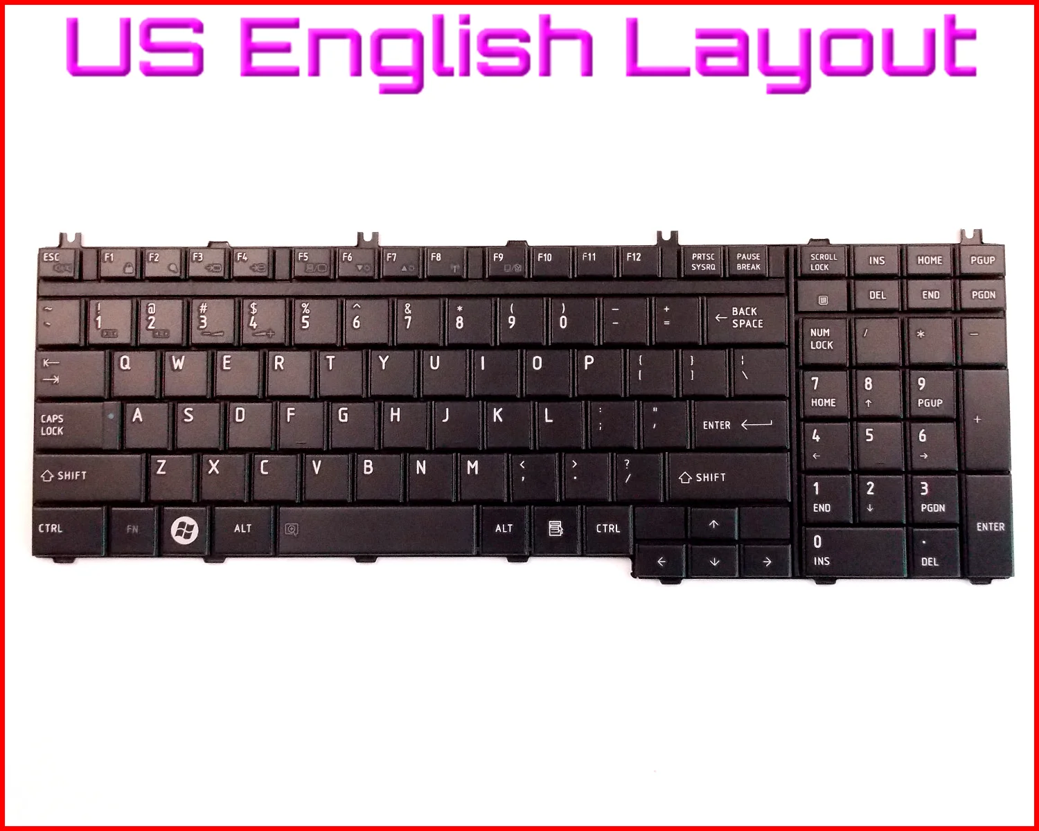 Новая клавиатура английская версия для ноутбука Toshiba SATELLITE L350 X205 L355 L350D L355D L500 L500D
