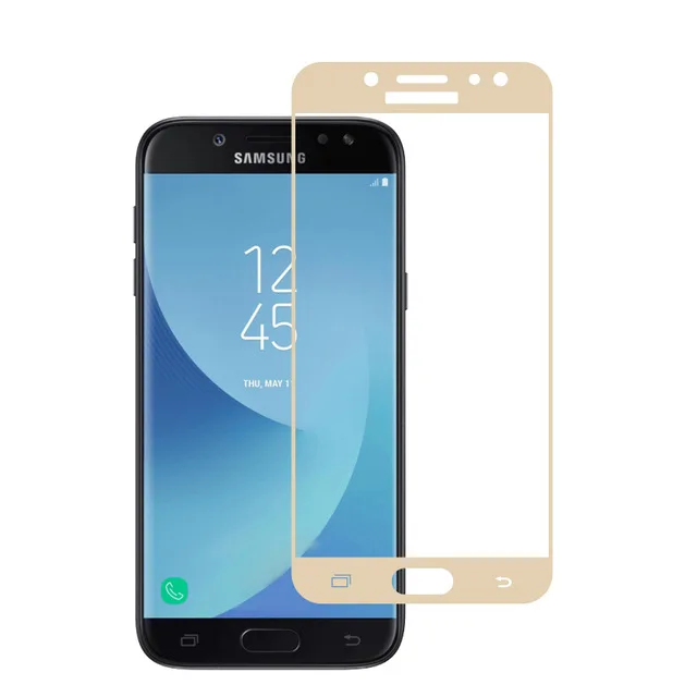 Закаленное стекло с полным покрытием для Samsung Galaxy J7 2017 защита экрана Защитная