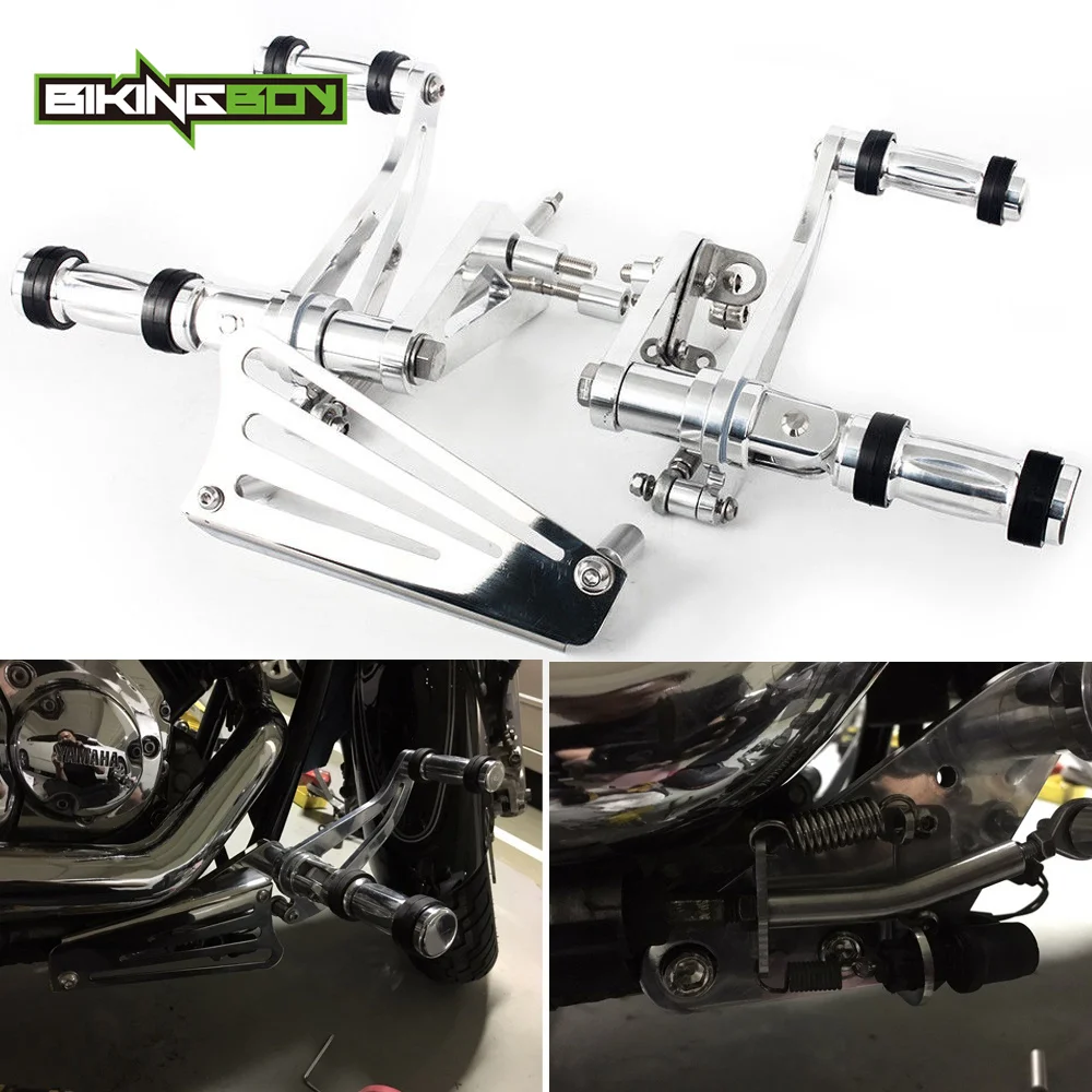 Подножники BIKINGBOY для YAMAHA V STAR XVS 1100 настраиваемый на Silverado AW классический 99-18 17 16 15 14