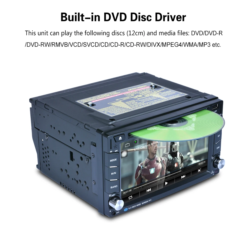 AR6002B F6002B WIFI 6 2 Android 6 0 1 Car font b Radio b font DVD