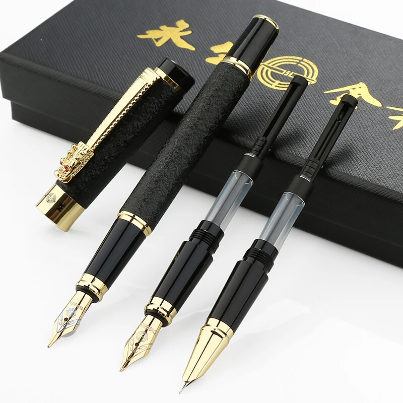 

LSOffice Luxury Metal Pen Gift Box 0.5 0.38 0.8mm Multi-color Optional Learning Office Signature Calligraphy Fountain Pen