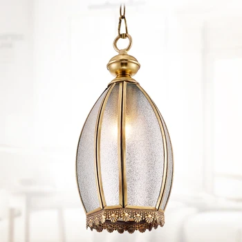 

Retro Copper Continental Chandelier Living Room atmosphere Creative Corridor Restaurant Entrance Pendant Chandelier ZA626 ZL162