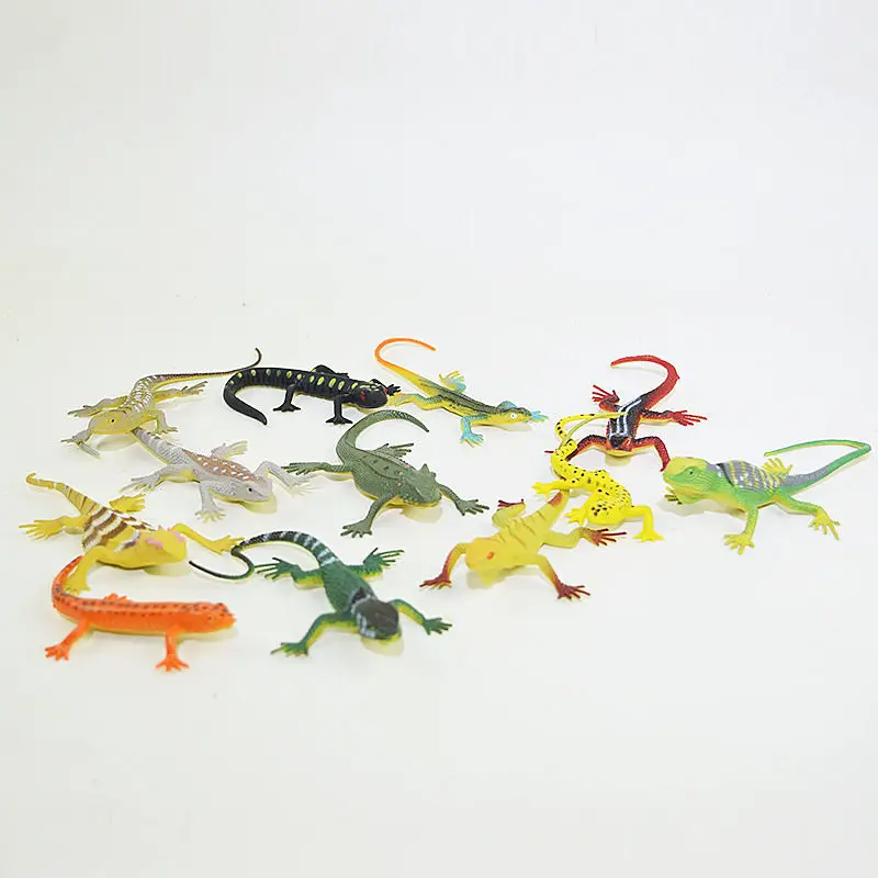 

12pcs/ Lizards Reptile Simulation Plastic Forest Wild Animal Model Toys PVC Figurine Home Decor Gift for Kids Ornaments Lifelike