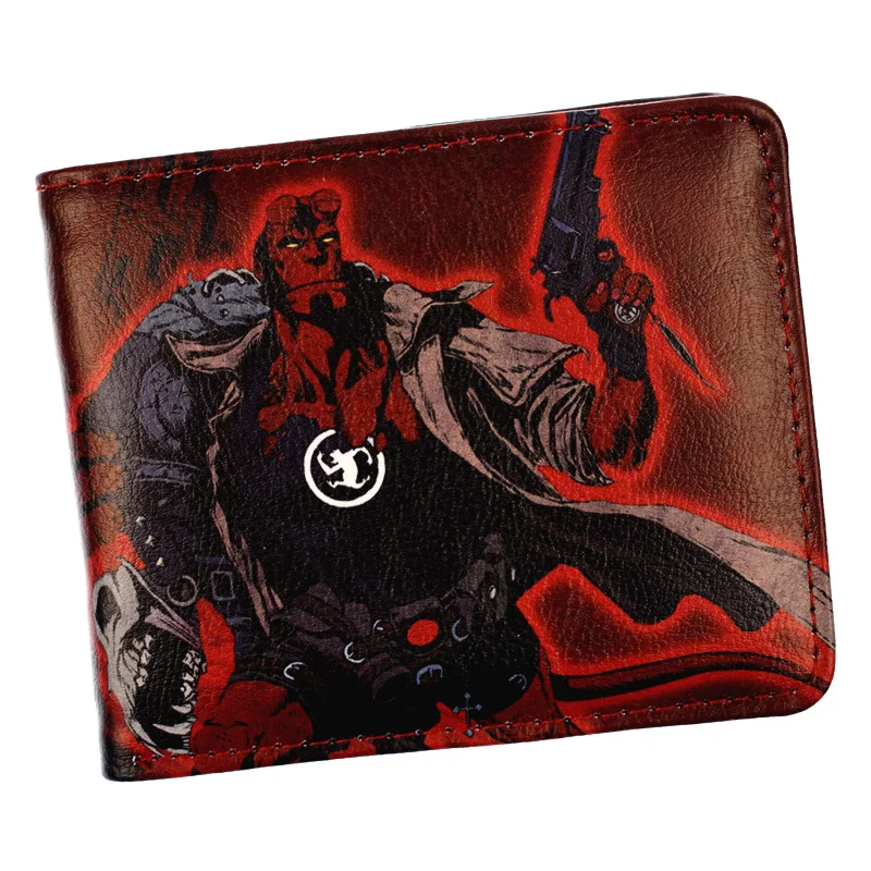 

New Arrival Super Hero Hell Boy Wallet Men's Cool Short Wallets Coin Purses