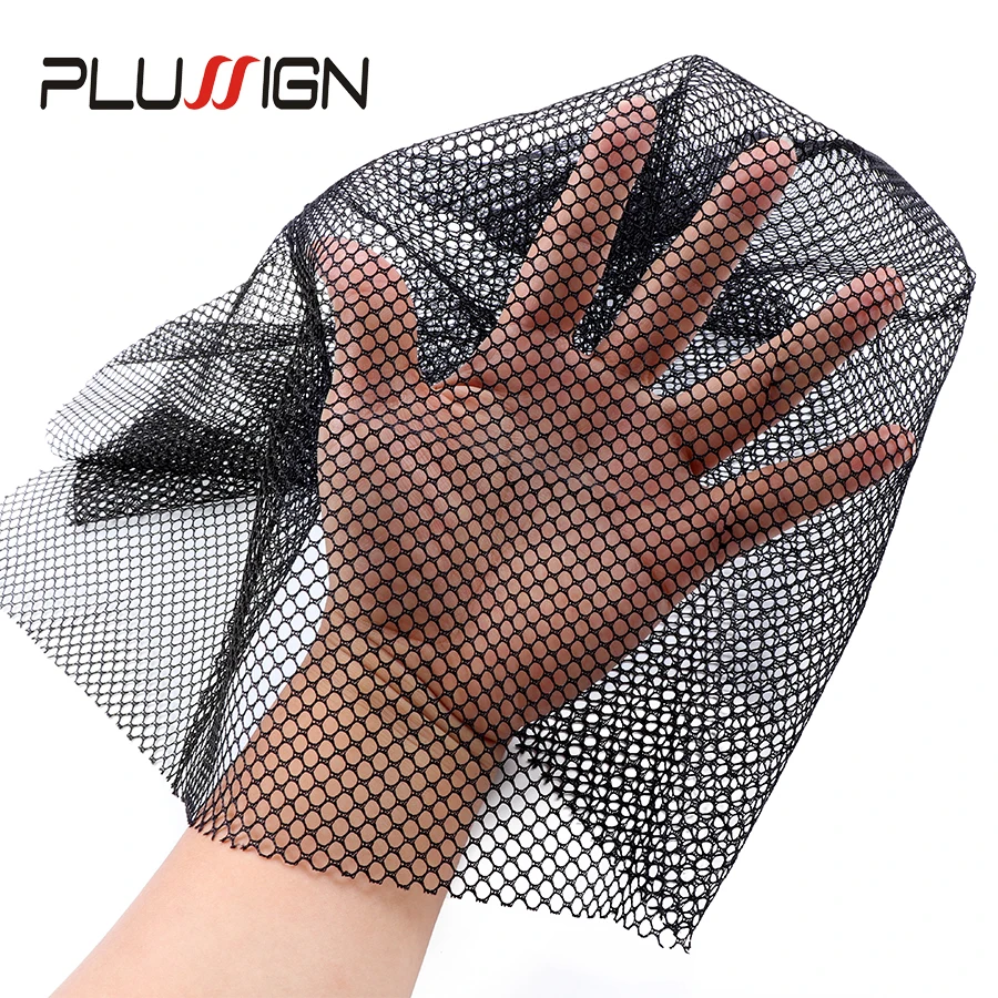 Plussign Swiss Lace Net Basement Frontal Closure Foundation Weaving Netting For Making Lace Wig Toupee Hair Piece Accessrie