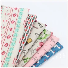 6 pieces of colorRose style cotton and linen material DIY patchwork crafts, coin purse, cloth mats 6 pieces / batch 40CM50CM set of 6 pieces cotton box set of 6 pieces