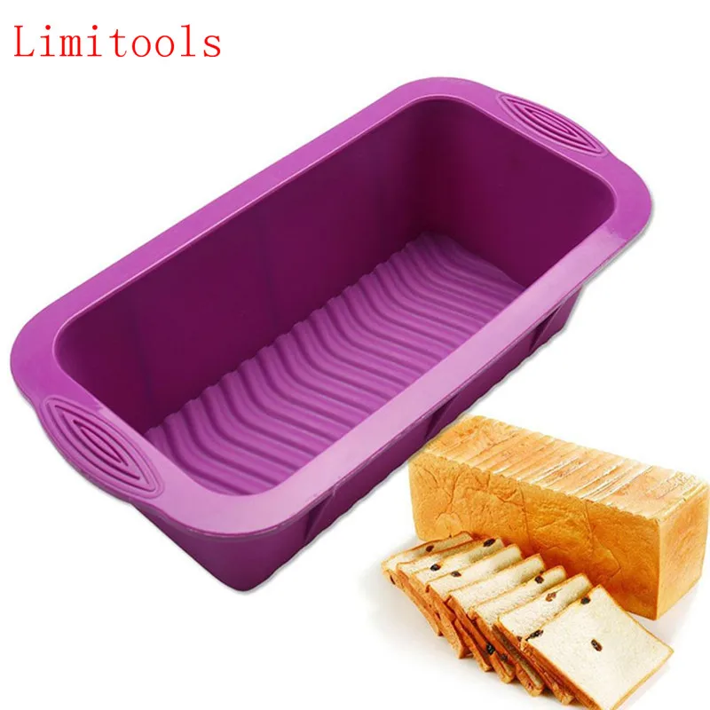

Silicone Rectangular Shape Toast Bread Cake Pan Mold Baking Tool For Brownie Chiffon Sponge Baking Tool Kitchen Accessories