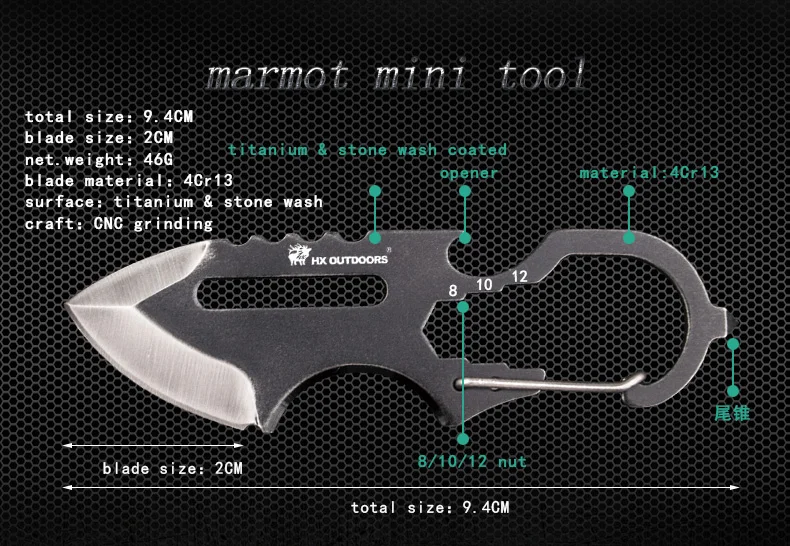 HX на открытом воздухе мастер высокой твердости универсальный нож для EDC с помощью переносных ножей для выживания ножей высокого качества мини-нож