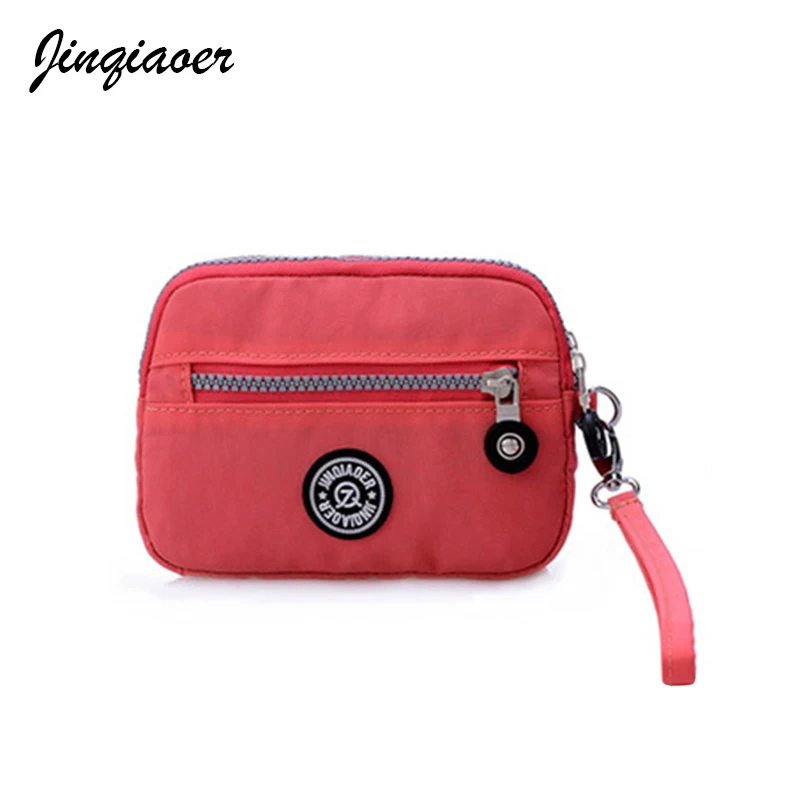 

9 Colors Fashion Small Women Handbags Light Nylon Wallet Card Holder Waterproof Women Purse Clutch Designer Mini Bags JQ130/q